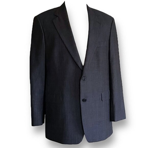 Brooks Brothers 346 Mens Blazer Sz 42R Gray Glen Plaid Stretch Wool Two Button - Picture 5 of 10